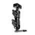 Black Motorcycle Camera Holder | Mirror Mount - Through Hole for M10 or 3/8" Bolt | 3.5" DuraLock™ Arm