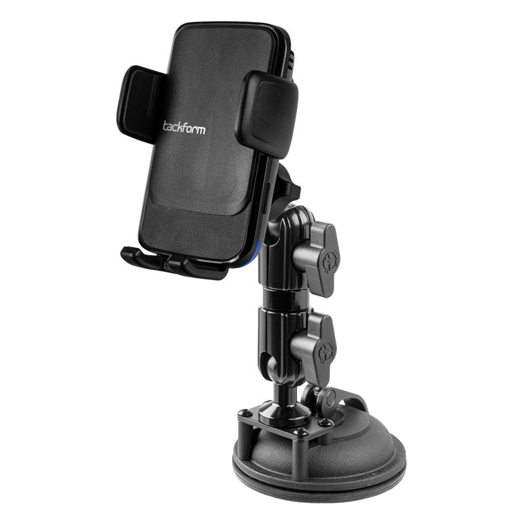 Wireless Charger Phone Mount | 3.5", 4.75”, 8" Arm | Suction Cup Base - Magsafe Compatible
