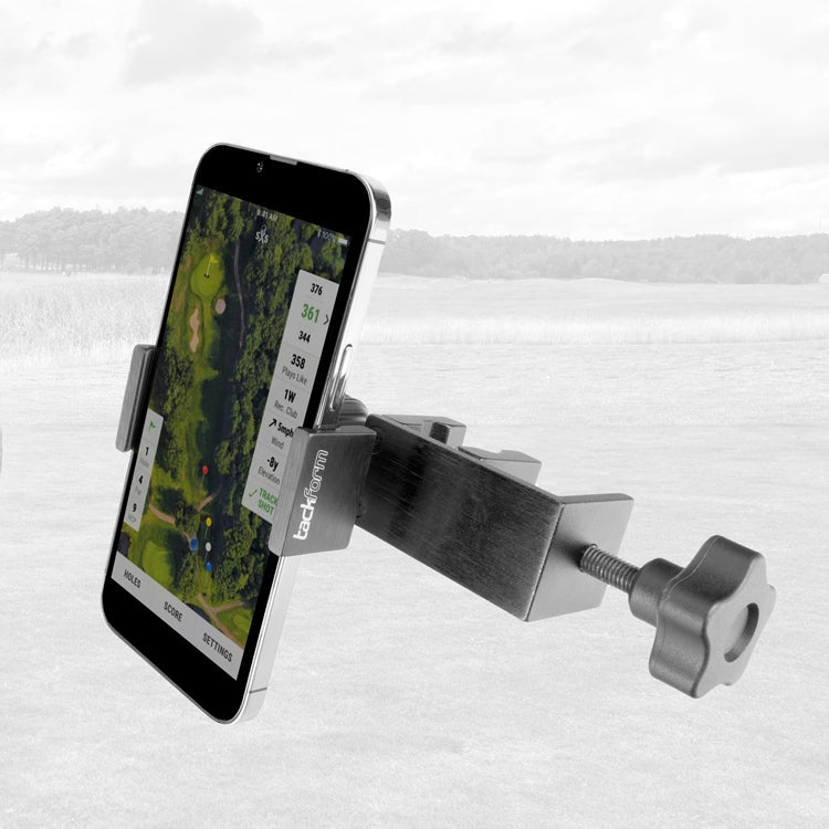 Golf Cart Phone Mount | Spring Loaded Phone Holder | All Metal Design | Enduro Series