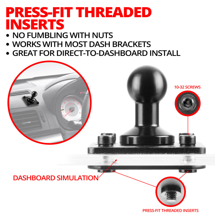 Pattern Mount AMPS Pattern Drill Base Mount | 4-Hole Pattern | With Mounting Kit ...