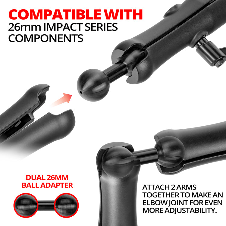 Dual 26mm Arm Extender / Elbow Joint