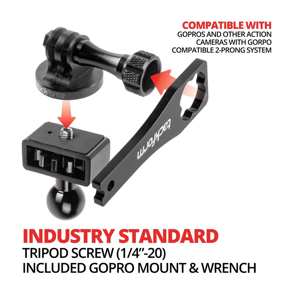 Action Camera and GoPro Compatible Mount | 3.5" Arm | AMPS Base