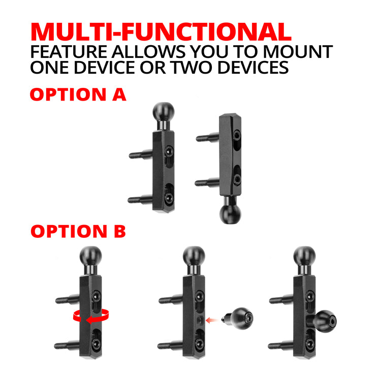 PERCH MOUNT TWO IN ONE SINGLE OR DOUBLE BALL MOUNT ONE OR TWO DEVICES MULTI-FUNCTIONAL