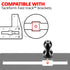 CB Mic/ Radio Holder | 7.5"-9.25" Telescoping Arm | 20mm TRAXX™ - Fast Track Ball