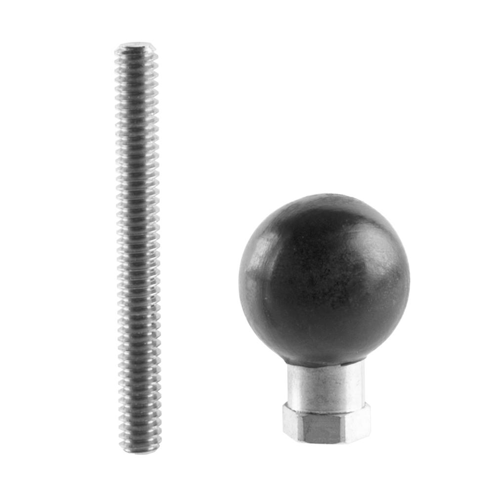 Threaded Ball Mount with Screw | 1/4 in - 20 Receiving Hole | 1"/25mm/B-Sized Ball