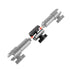 ARM | 1.5" Long | Single Knob | Dual Flange Sockets