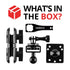 Action Camera and GoPro Compatible Mount | 3.5" Arm | AMPS Base