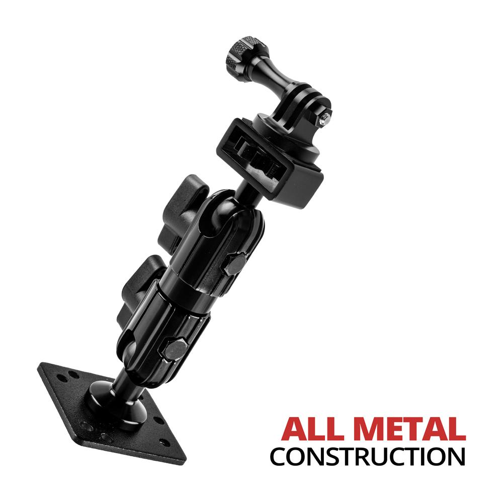 Action Camera and GoPro Compatible Mount | 3.5" Arm | AMPS Base