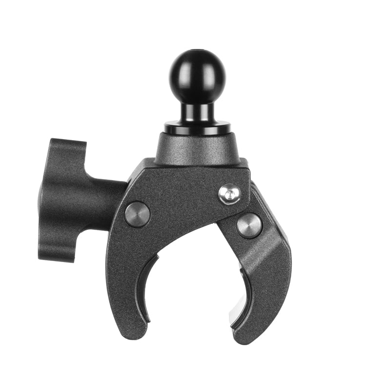 3/7" - 1-1/2" Bar Clamp | 20mm Ball Adapter | Fit 20mm Components | Rubber Grips| Black Anodized Aluminum | All Metal
