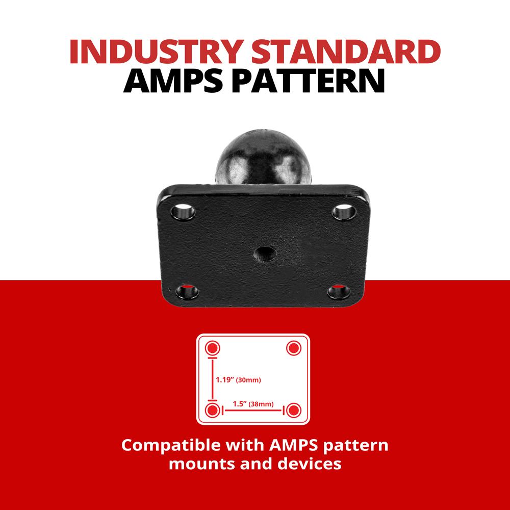 AMPS Mount | Metal | 1"/25mm/B-Sized Ball