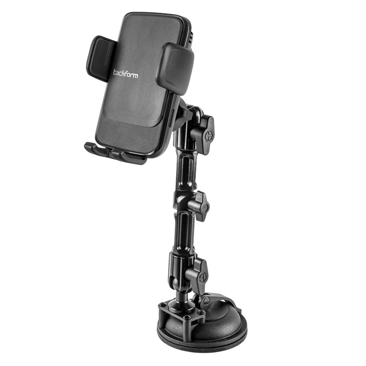Wireless Charger Phone Mount with Suction Cup | 7" Modular Aluminum Arm - Magsafe Compatible