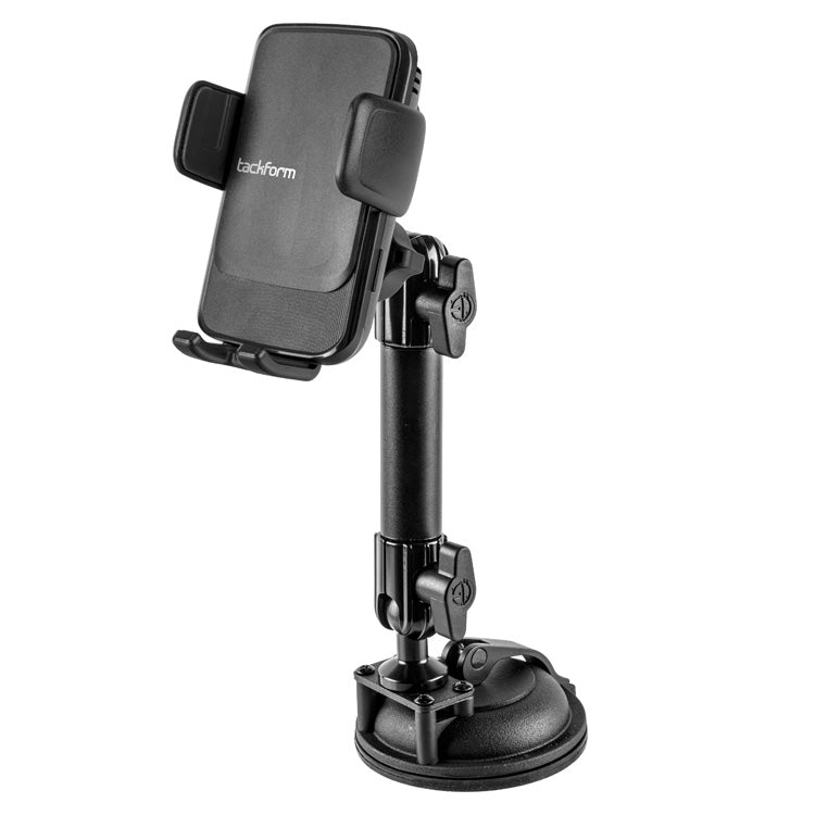 Wireless Charger Phone Mount with Suction Cup | 6" Tubular Aluminum Arm - Magsafe Compatible