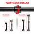 Telescoping Arm | 7.5"-9.25" or 9.25"-13" Long | Aluminum Tube Shaft | Dual 20mm Sockets