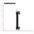 Tablet Mount with AMPS Base | 8" Tubular Aluminum Arm
