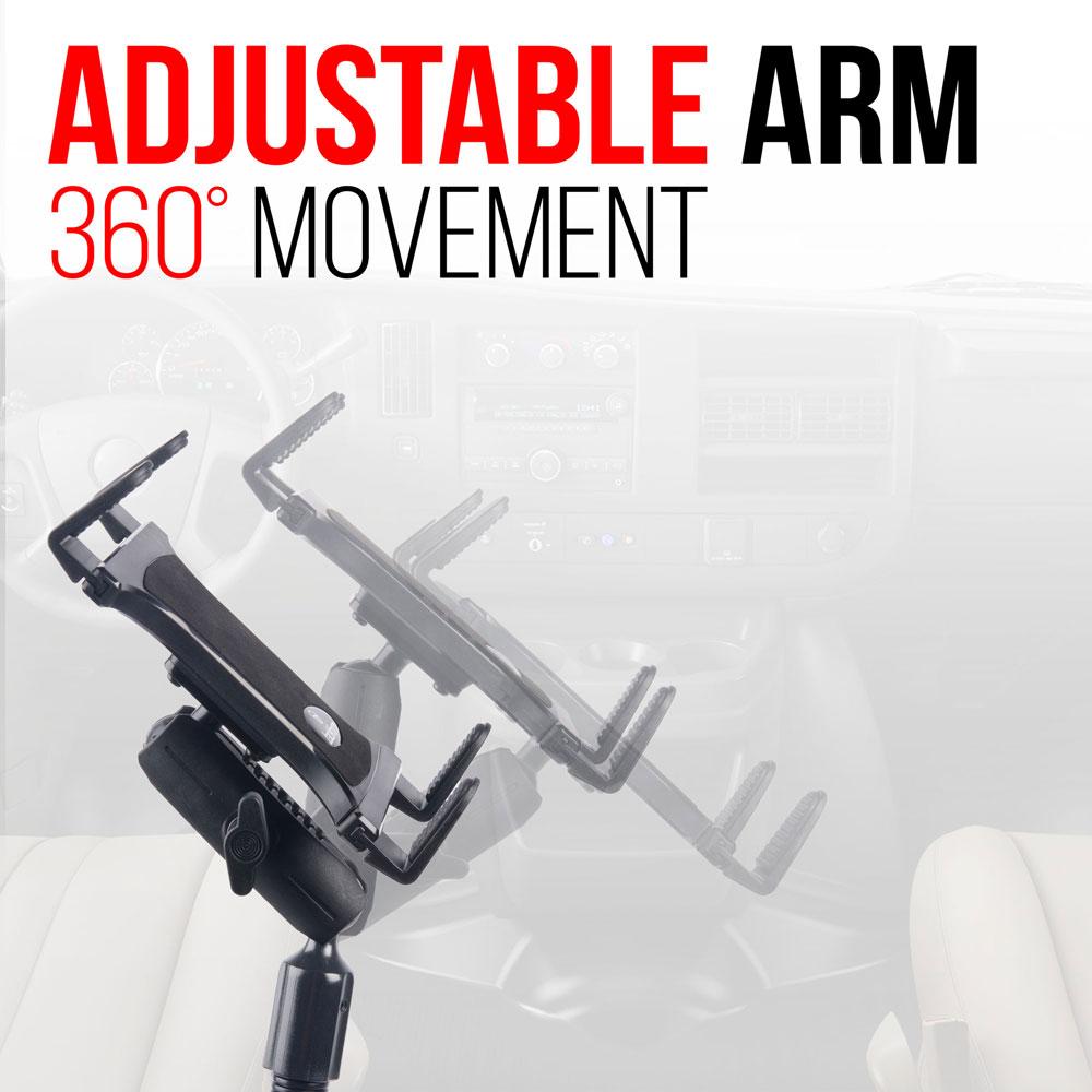 Tablet Mount With Arm For Truck Industrial 18 Inch Gooseneck