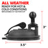Suction Cup Mount | 3.5" Diameter | 20mm Ball