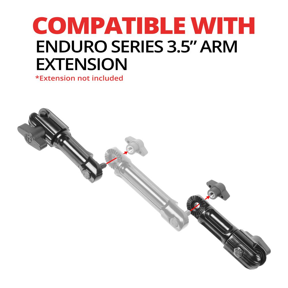 Arm | 7" Long | Dual 20mm Sockets | Expandable Elbow Joint