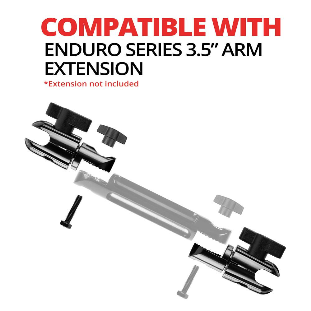 Arm | 4.5" Long | Dual 20mm Sockets | Expandable Elbow Joint