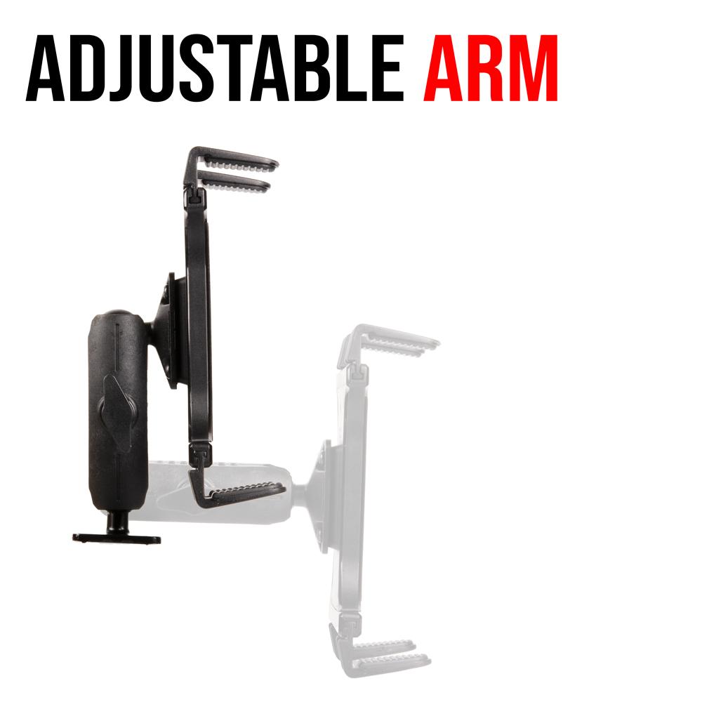 AMPS Drill Base Mount | 3.75" Arm | Tablet Holder | 1"/25mm/B-Sized Ball System