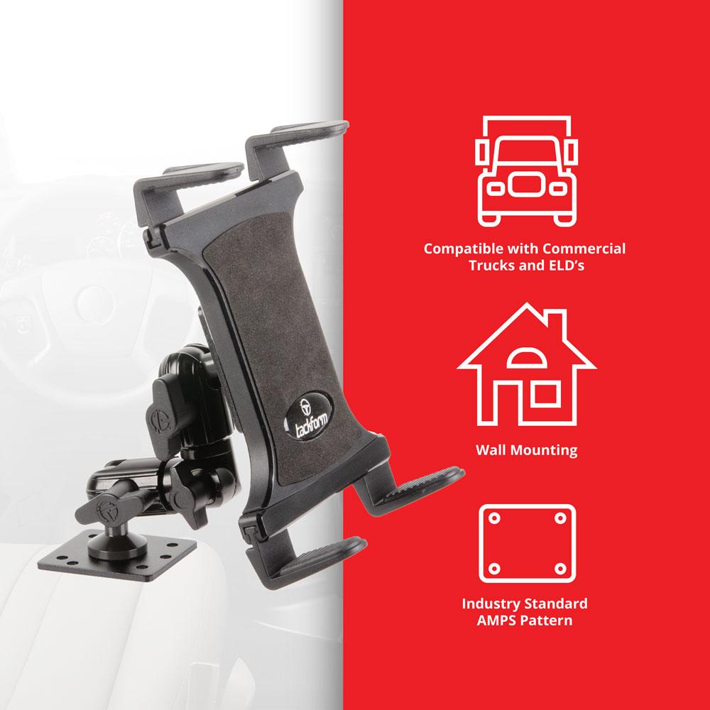 AMPS Drill Base Mount | 4.5" Modular Arm | Tablet Holder | 20mm Ball System