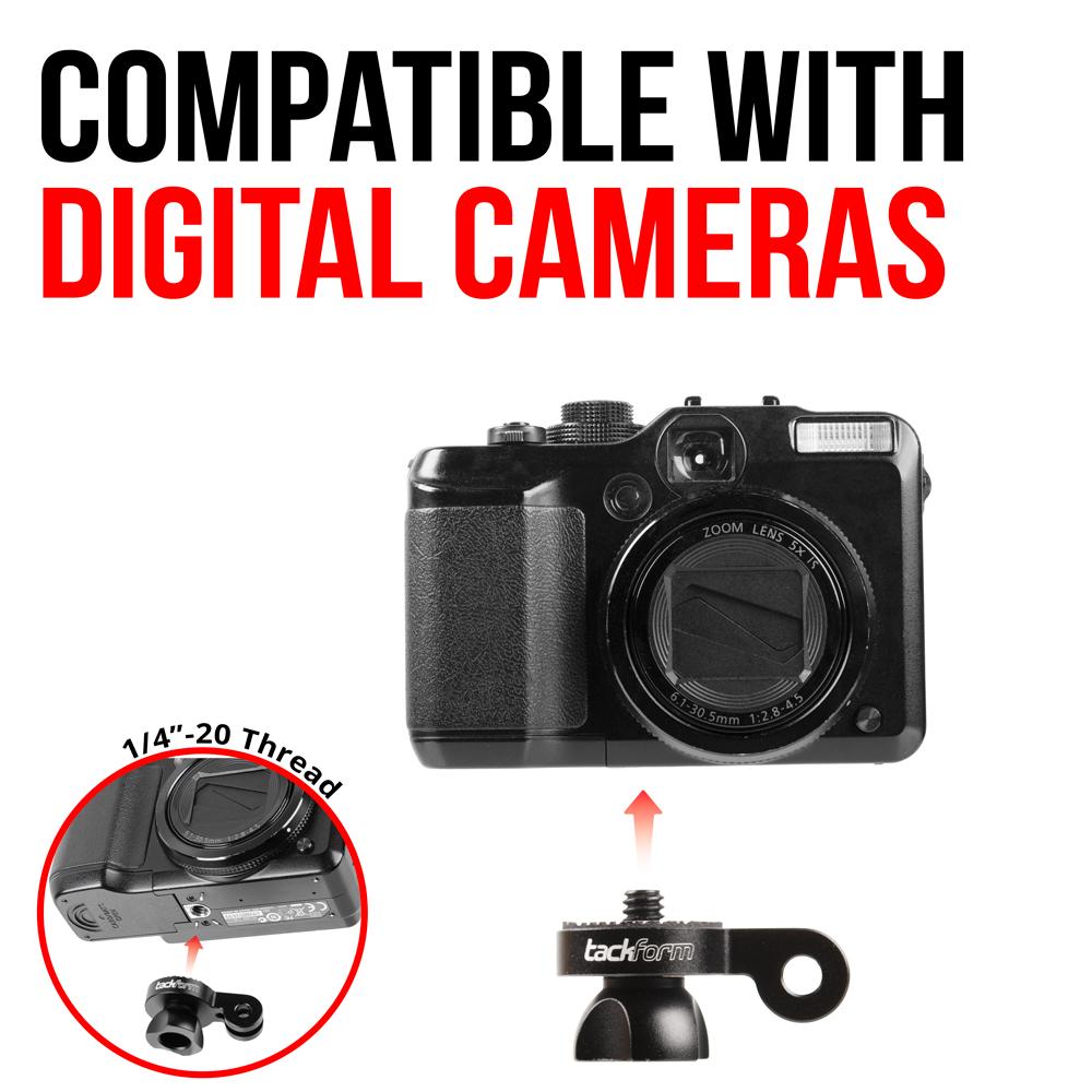 Camera Holder | 1/4"-20 Screw | Compatible with GoPro