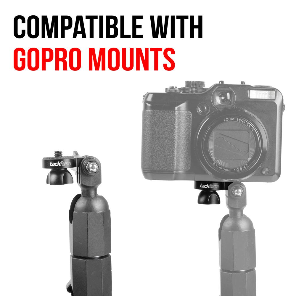 Camera Holder | 1/4"-20 Screw | Compatible with GoPro