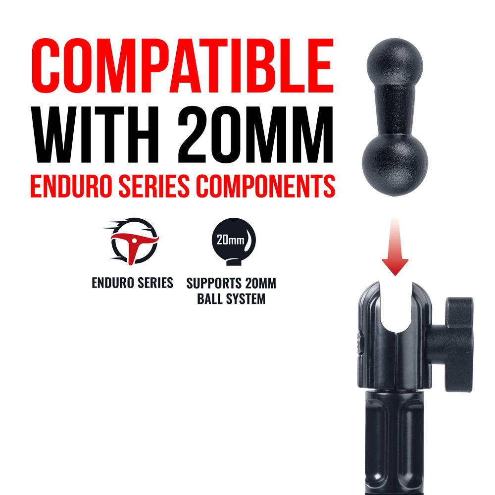 Arm | Double Ball | 17mm to 20mm | Plastic