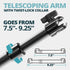 TRAXX™ - Assault Track Mount (Picatinny) | 7.5"- 9.25" Telescoping Arm | Dual-T