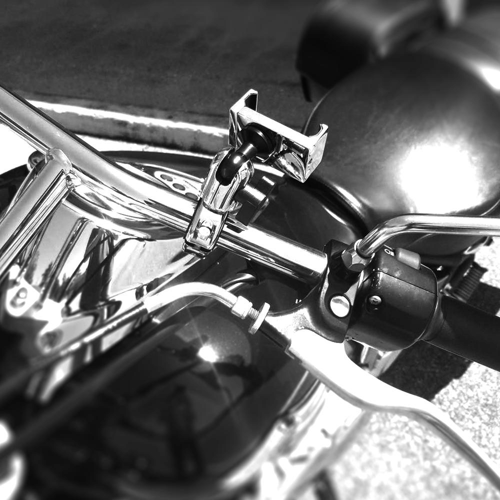 Mount for 7/8"-1-1/4" Handlebars | Chrome Short Reach