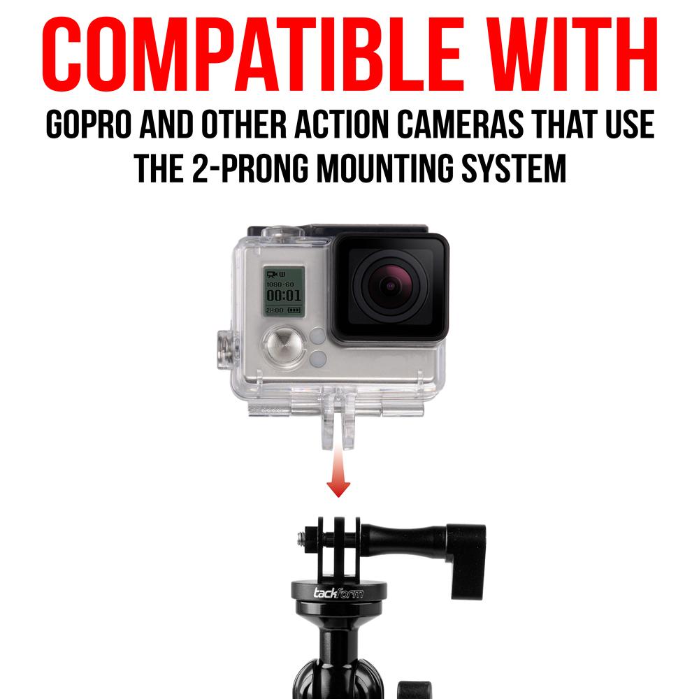 Mirror Mount with arm for Action Camera | 3.5" Arm | Compatible with GoPro