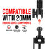 Table Clamp / Headrest Mount | Compatible with GoPro and Other Action Cameras | 10.75" Long Modular Arm | Enduro Series