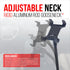 Seat Rail/Floor Bolt Mount | 18" Rigid Aluminum Neck | Tablet Holder