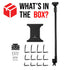 Seat Rail/Floor Bolt Mount | 22" Rigid Aluminum Neck | Tablet Holder