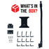 Seat Rail/Floor Bolt Mount | 18" Rigid Aluminum Neck | Tablet Holder