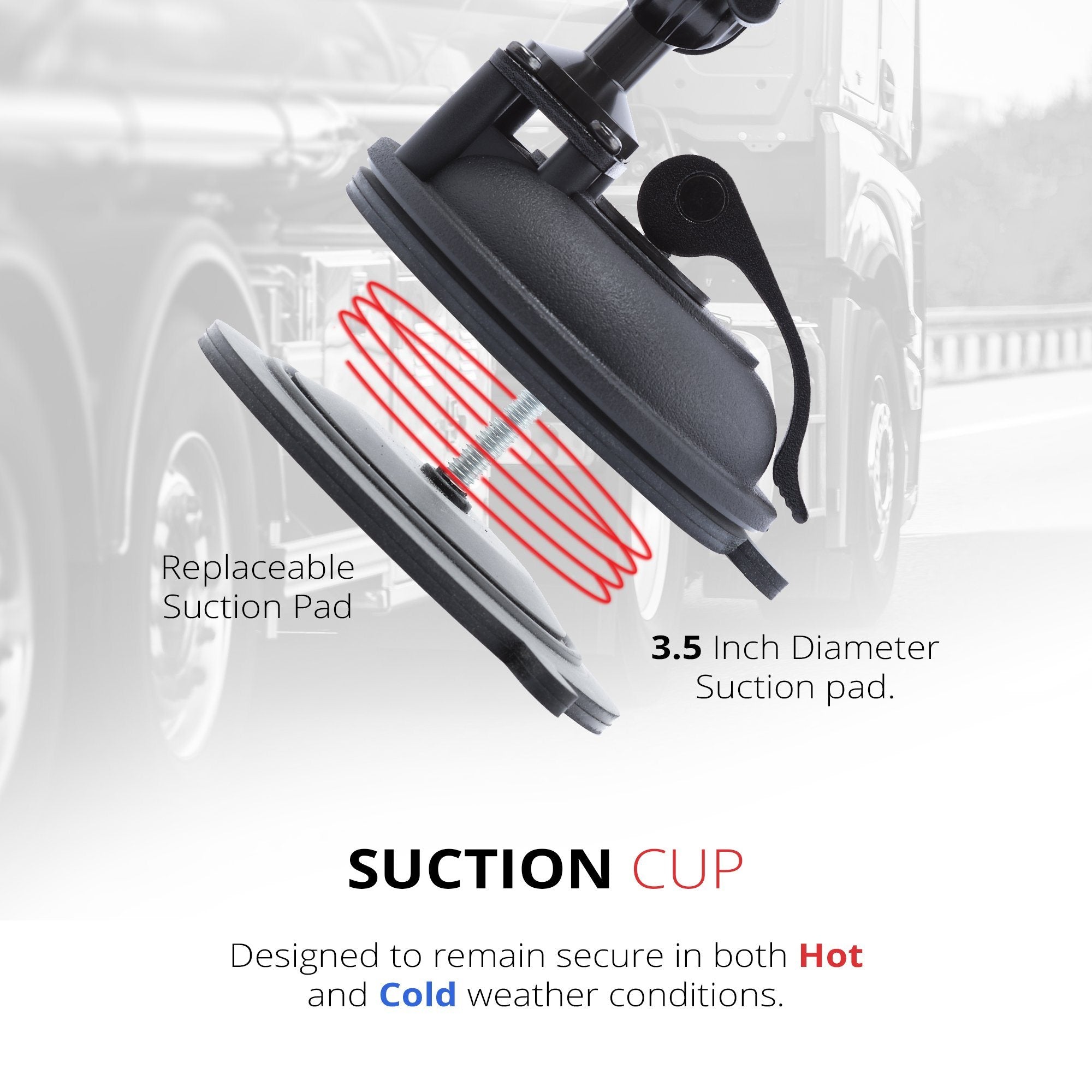 Suction Cup Mount  | 10.5" Modular Arm | Phone Holder